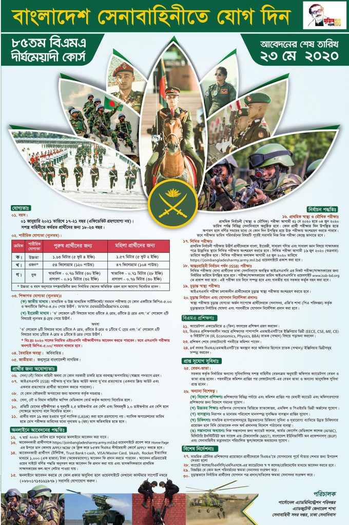 Bangladesh Army Job Circular 2020