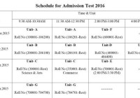 HSTU A, B, C, D, E, F & G Unit Admission Result 2015-16